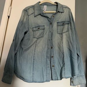 Pure energy denim button down